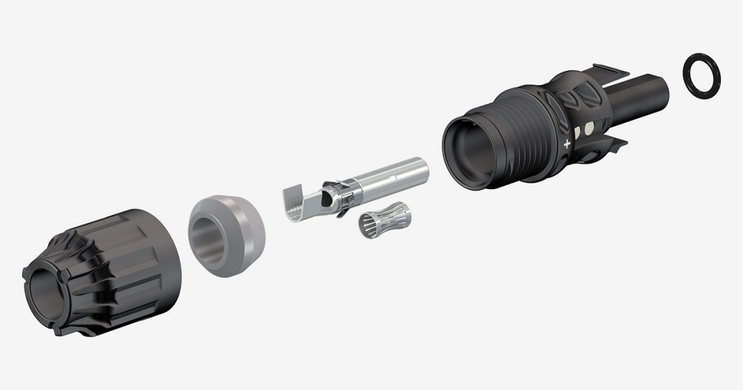 Stäubli MC4-connector Male + Female Componenten